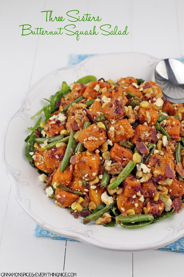 three sisters butternut squash salad