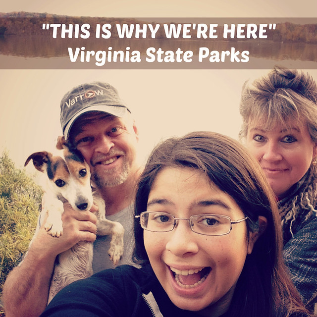 A family selfie at Staunton River State Park