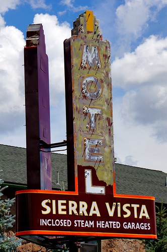 Motel Sierra Vista sign - Flagstaff, Arizona