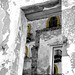 Ibiza - Dalt Vila - Yellow Frames in Black and White - Eivissa