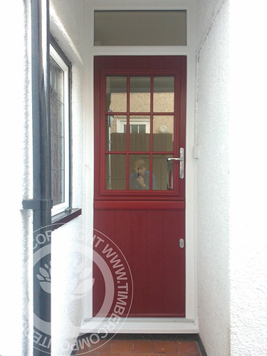 Beeston Solidor Composite Door by Timber Composite Doors in Red