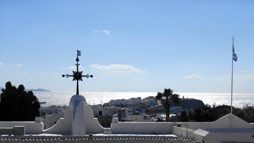 sea church island october view sunday greece cyclades tinos 2014 panagia evangelistria oct2014 19oct2014