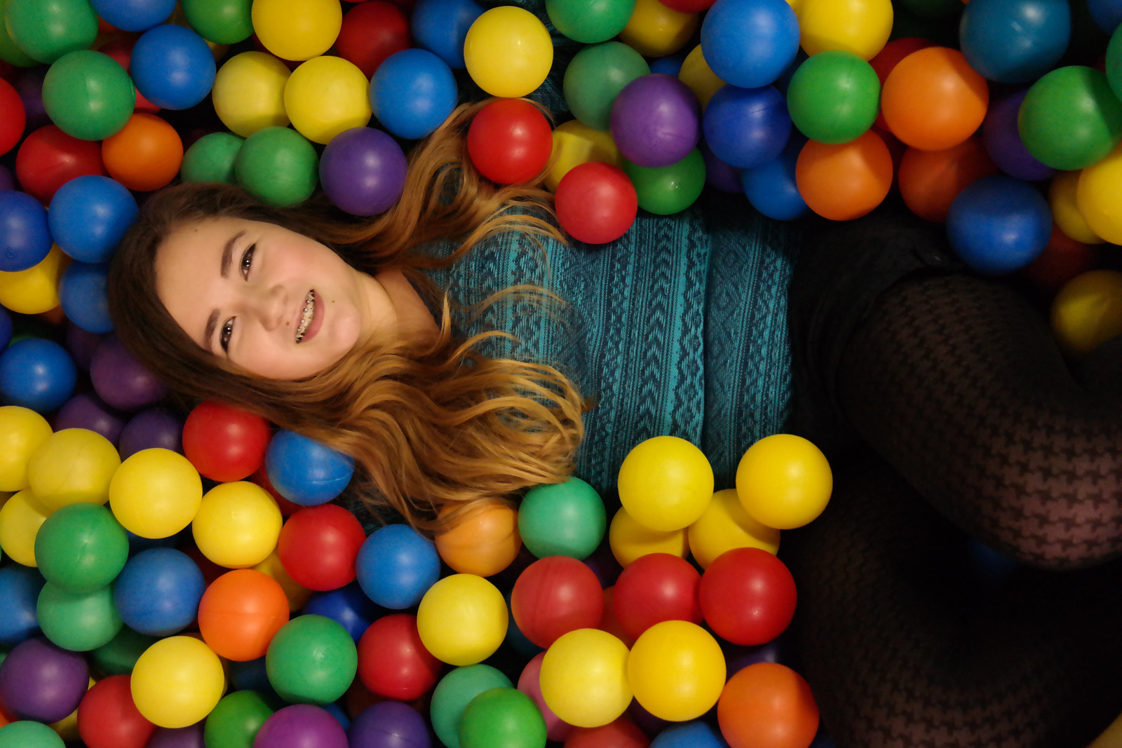 Emily in the Ball Pit