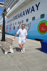 Ryan Janek Wolowski, arriving from The Norwegian Breakaway Cruise Ship in the historic capital city of Basseterre on the island of Saint Kitts in the country of Saint Kitts and Nevis