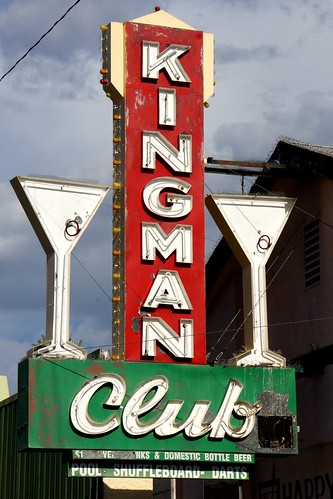 Kingman Club Sign, Beale Street, Kingman, Arizona
