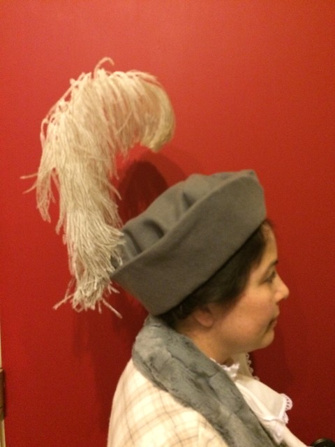 Gray wool hat