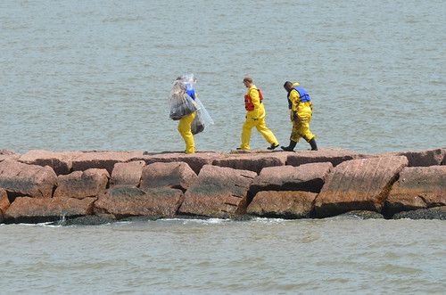 Clean-up quickly began on impacted coastal areas after a 168,000 reported gallons of oil spilled this spring into Texas’ Houston Ship Channel, due to a collision. NRCS photo.