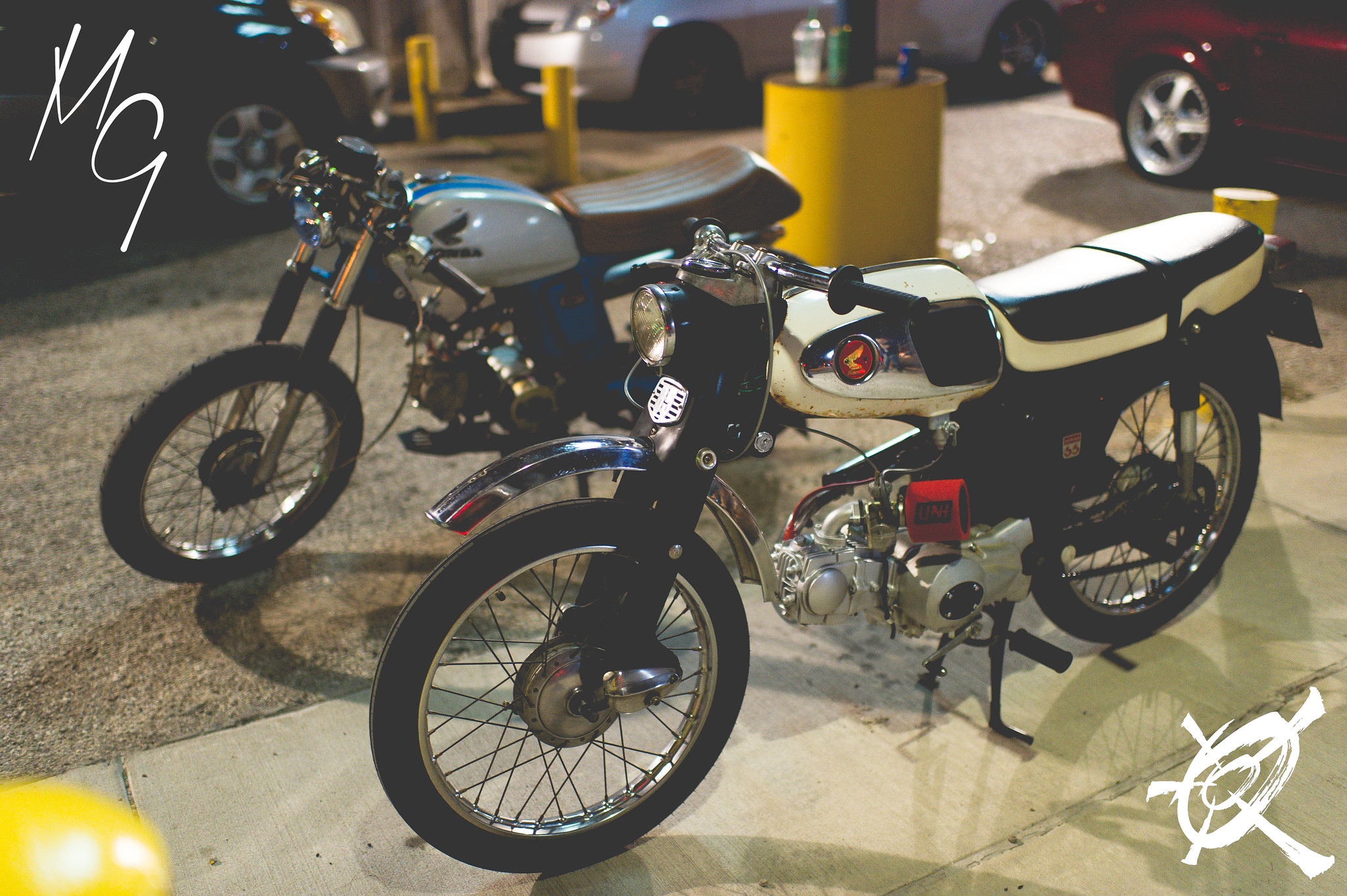 These two vintage Cafe Racers from Austin also made the trip to JNCM