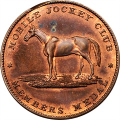 1853 Mobile Jockey Club Members Medal obverse
