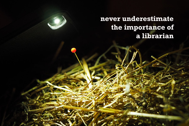 never underestimate the importance of a librarian