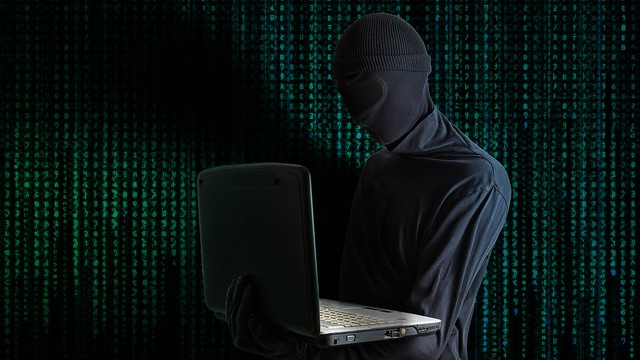 Hacker stealing information