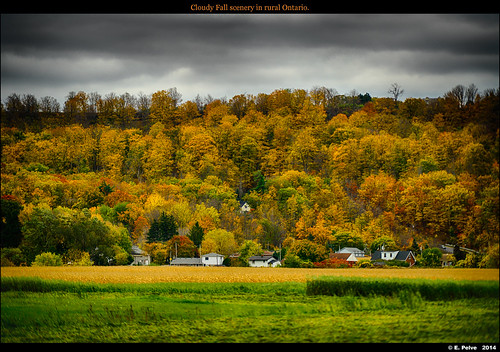 houses ontario canada fall field clouds rural landscape hill foliage hdr treds nikond800e teleconvertertc16a october2014 zeissapo135mmf2zf2sonar