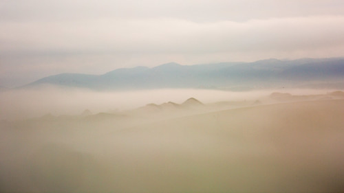 morning italy mist misty fog sunrise tuscany toscana cretesenesi asciano