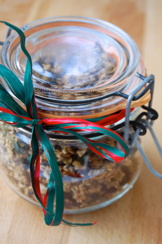 Christmas Granola Jar