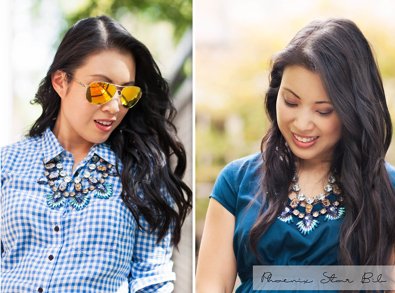 cute & little blog | petite fashion | BaubleBar phoenix bib necklace