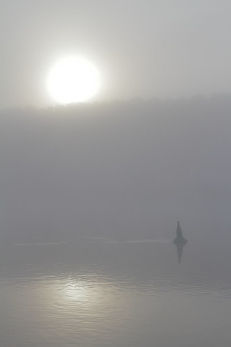 sun france reflection water fog sunrise river mosel