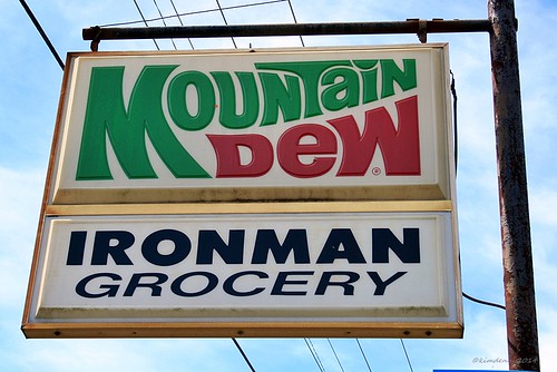 sign advertising geotagged alabama ironman mountaindew grocery hartselle vegacal