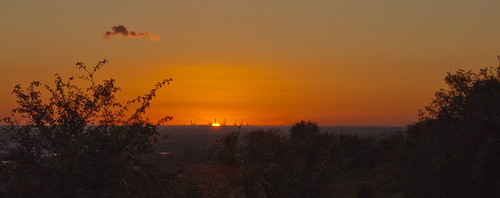 sunset sun hill hampshire oil refinery pompey fawley portsdown