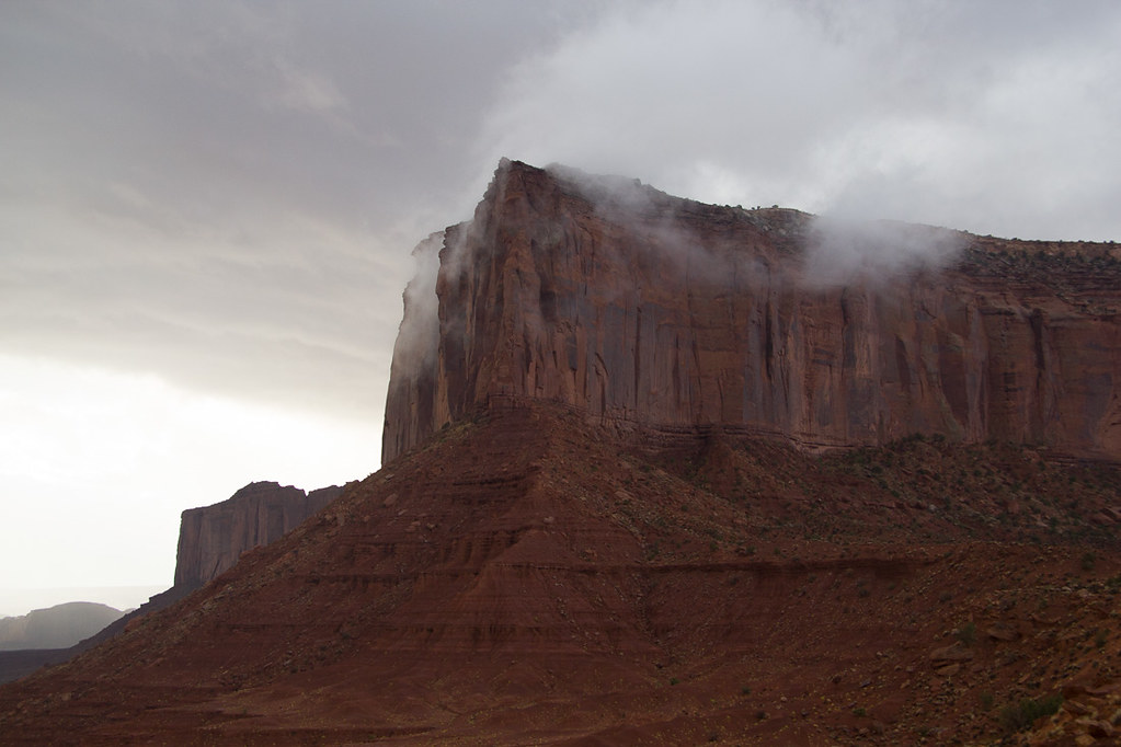 Cloudy Sunrise in Monument Valley - View from TheView Hotel Room