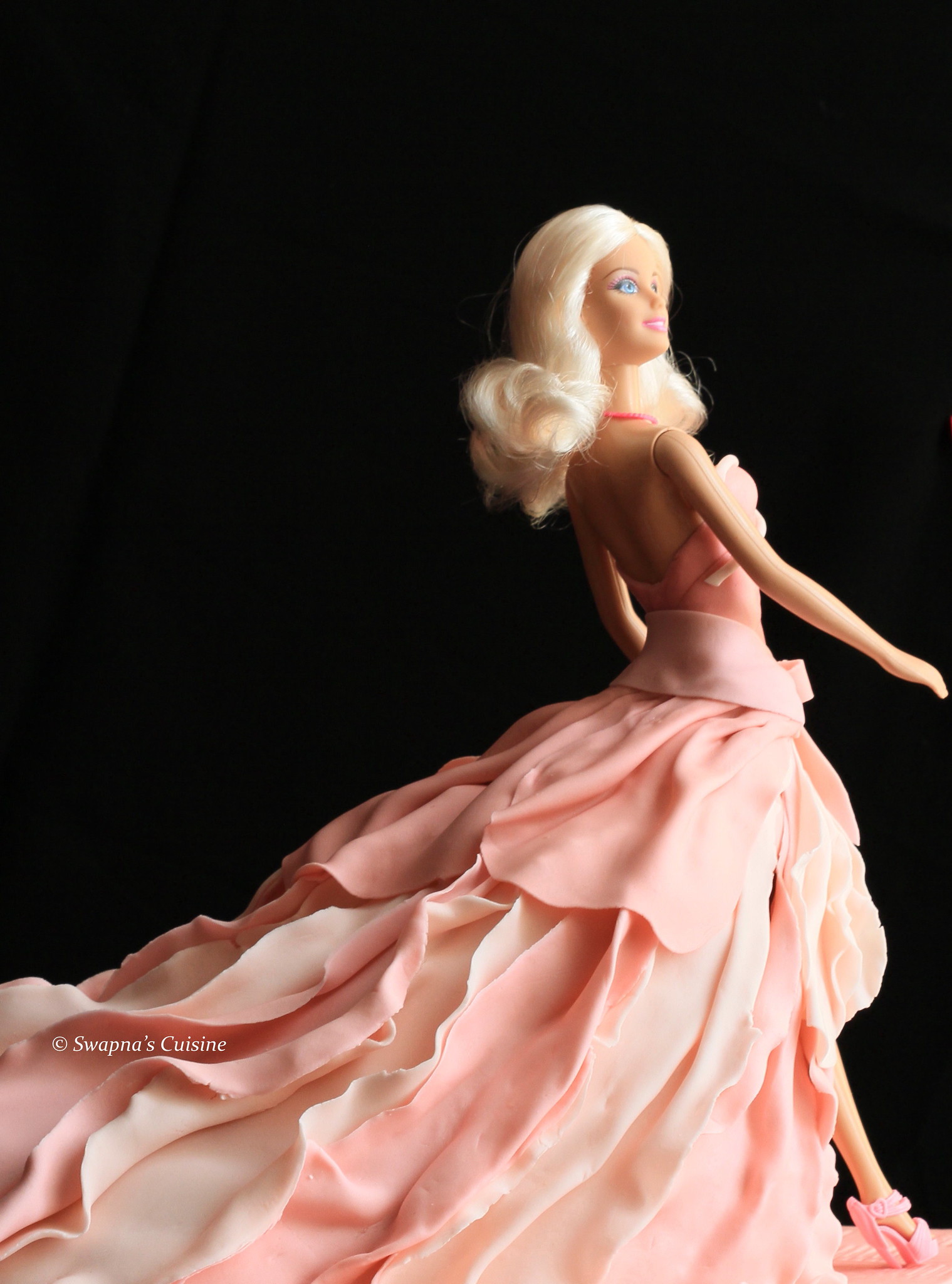 Barbie Doll cake with fondant
