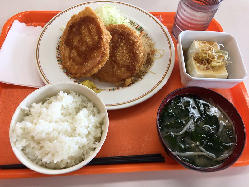 永田町国立国会図書館食堂ハムカツ