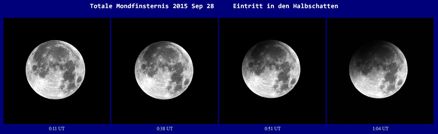 Mondfinsternis 2015 Sep 28 -- Eintritt in den Halbschatten