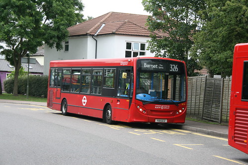 London Sovereign DE70 on Route 326, Barnet Spires