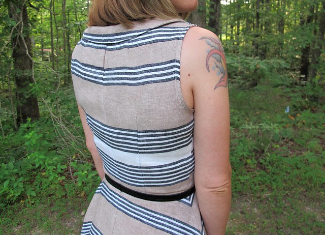Striped Linen/Cotton Hawthorn