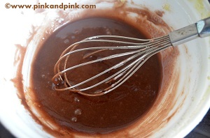 Chocolate Glace Icing Step2