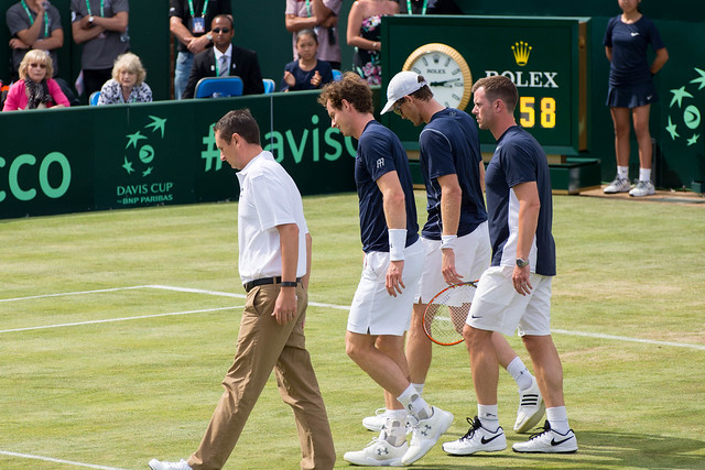 Leon Smith, Andy and Jamie Murray
