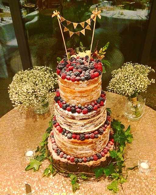 Naked Wedding Cake by Clare Stewart of Cupcakes by Clare