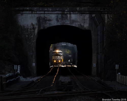 trains railroad ns norfolksouthern tunnel light shadow railroadtunnel heartlandcorridor westvirginia welch farm