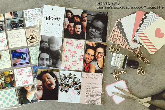 jasmine's pocket scrapbook // project life :: february 2015