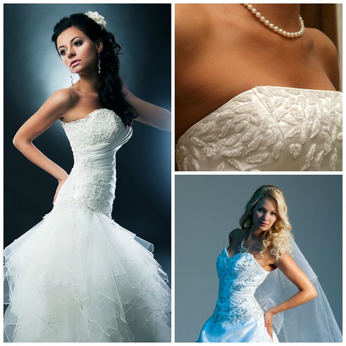 I don't like strapless wedding dresses - some examples