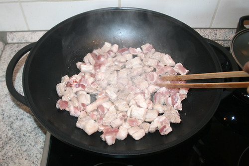 18 - Schweinebauch anbraten / Fry pork belly