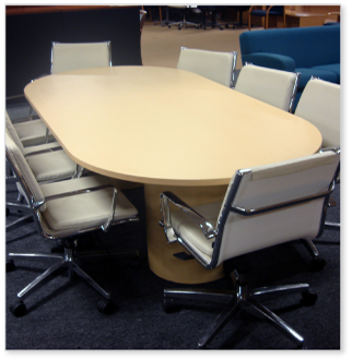 LAMINATE RACETRACK CONFERENCE TABLE