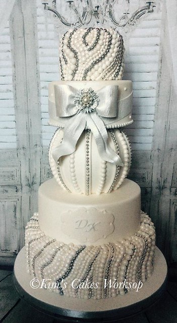 Drageekiss Wedding Cake by Kim Firth of Kim's Cakes Worksop