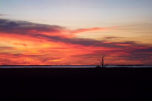 sunset louisiana coastal wetlands marsh gulfcoast lafourcheparish leeville ilobsterit