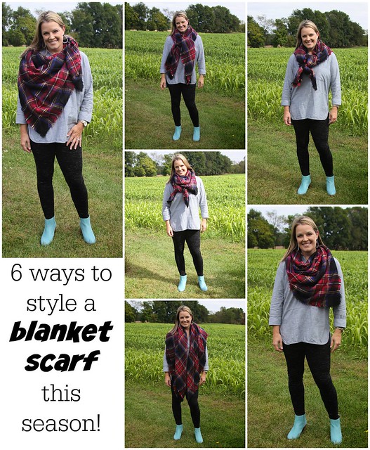 6 ways to style a blanket scarf text