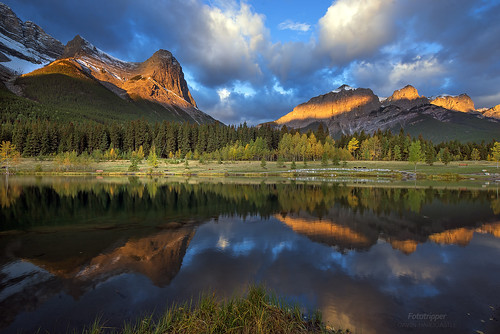 'Larch Reflections' Ha Ling Peak, Canmore