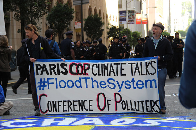 Climate protestors in San Francisco