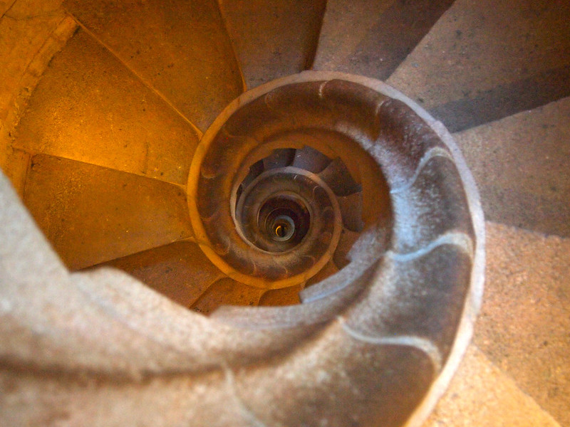 Sagrada Familia tower spiral staircase