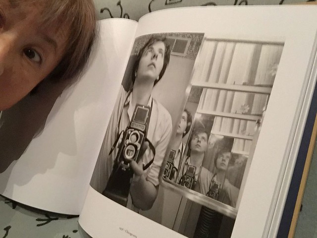 iphone photo 731: Self-portrait with Vivian Maier's self-portrait. 05 Oct 2015