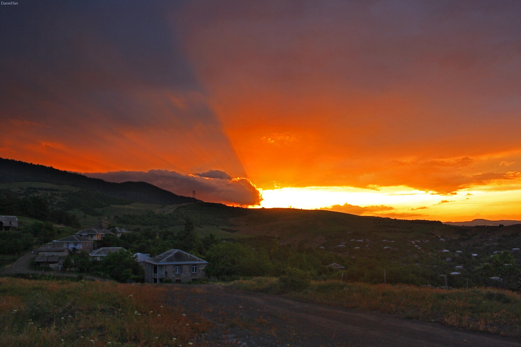 Sunset in Sevkar village...Tavush, Armenia.
