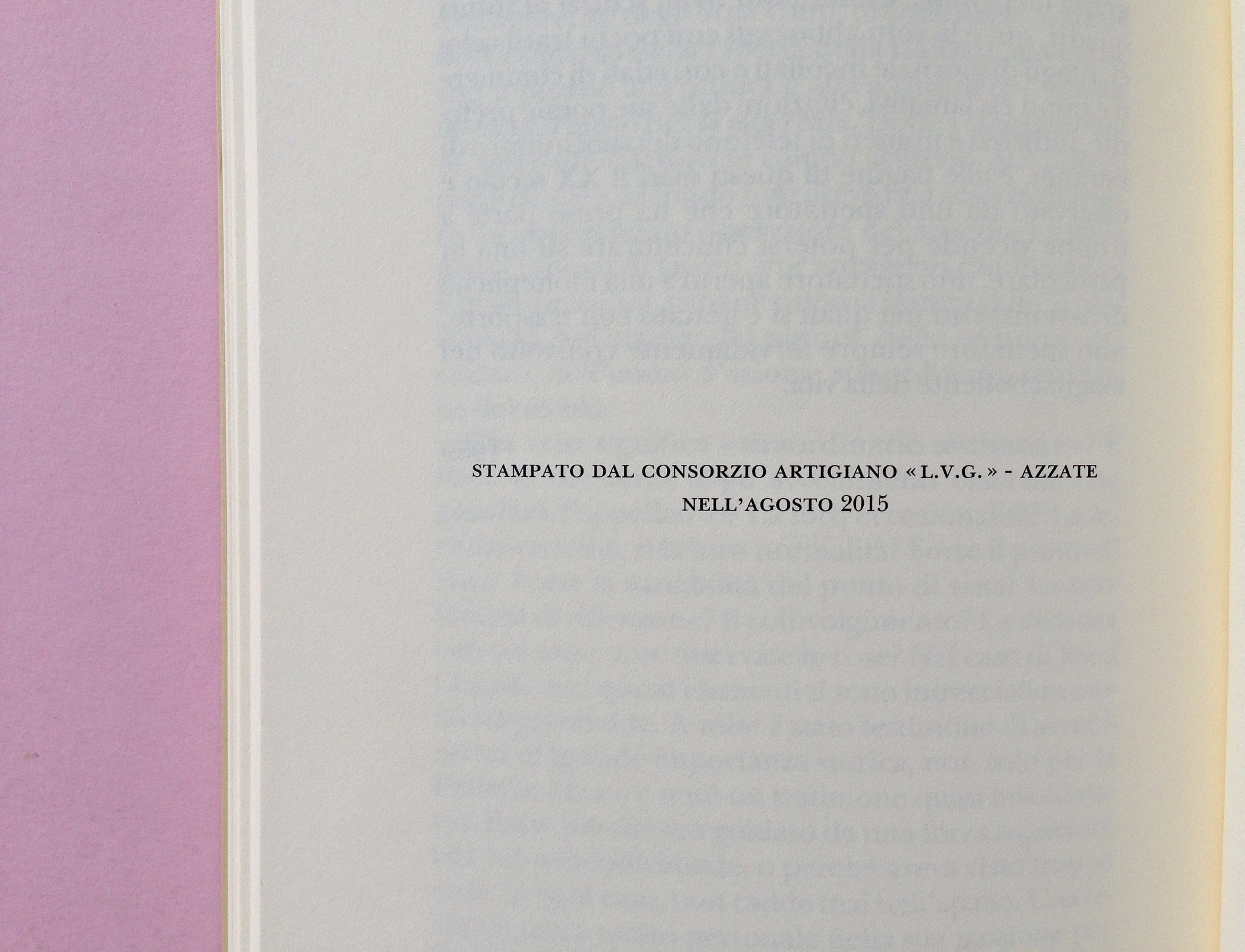 Proust a Grjazovec, di Józef Czapski. Adelphi 2015. Resp. grafica non indicata. pagina dello stampatore, a pag. 126 (part.), 1
