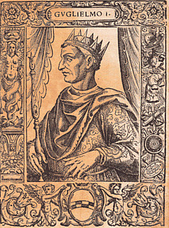 Portrait of William I of Sicily, drawn during the time of his adult years
