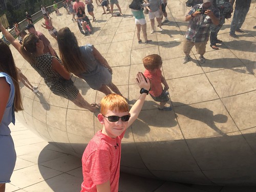 Jack, the Fuel Up to Play 60 Program’s Delaware State Ambassador, visiting Chicago’s “Bean” sculpture