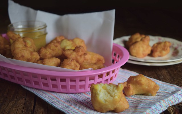 Sweet Corn Fritters with Honey Butter