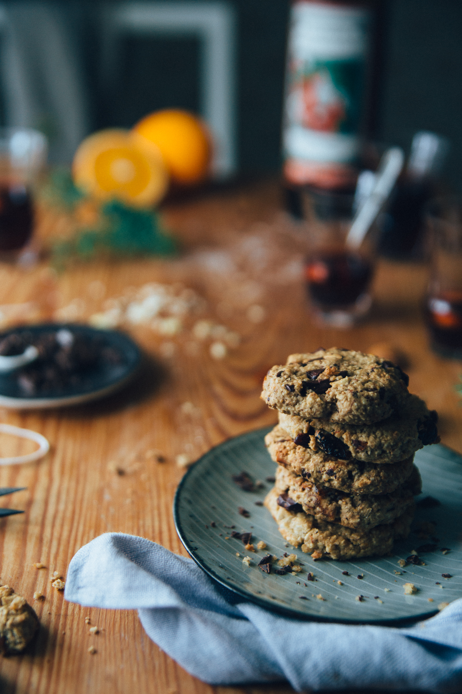 White/dark chocolate cookies with cranberries & figs | Cashew Kitchen