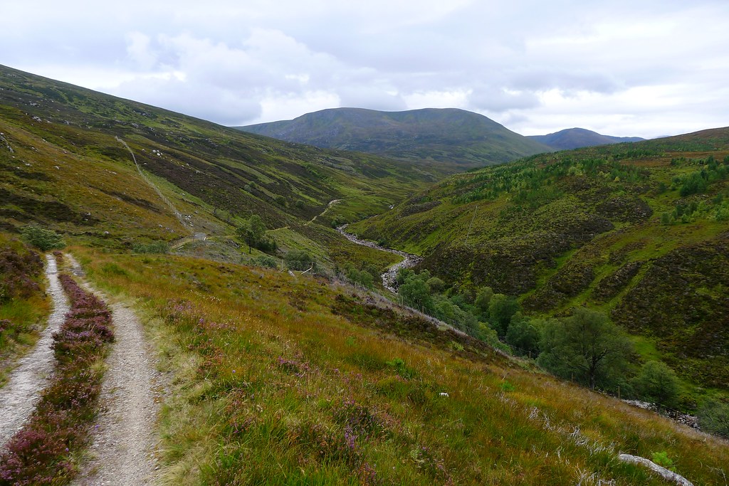 Looking back up the Allt Garbh